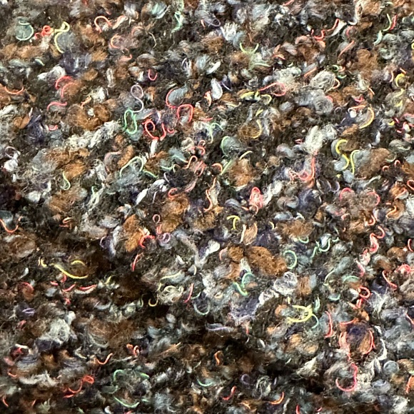 Isabel & Nina Multicolor Fuzzy Textured Full Length Lightweight Coat~Lined~Small - Picture 2 of 16